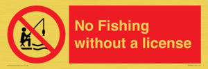 No Fishing without a license
